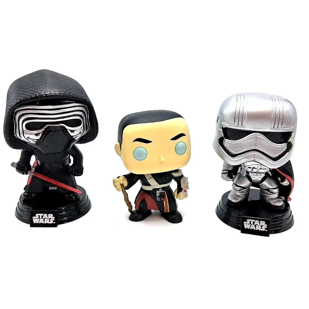 Funko Pop! Star Wars #60 Kylo Ren Captain Phasma #65 Chirrut Imwe #140 Loose Lot